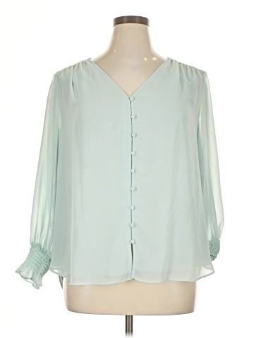 1.State 3/4 Sleeve Blouse (view 1)