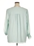 1.State 100% Polyester Green 3/4 Sleeve Blouse Size 1X - photo 2