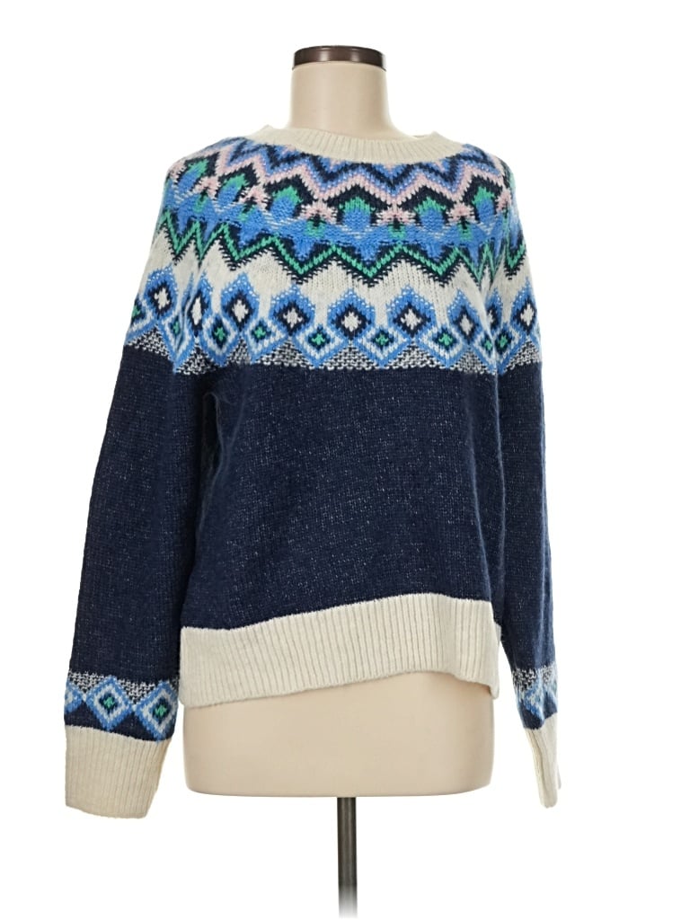 Pre-owned Old Navy Pullover Sweater In Blue