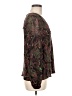 Club Monaco 100% Silk Brown Long Sleeve Silk Top Size M - photo 4