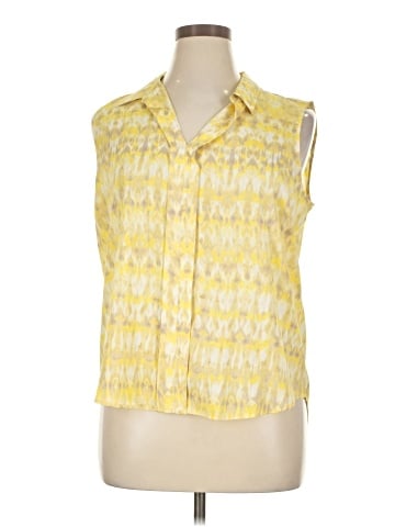 Calvin Klein Sleeveless Button-Down Shirt (view 1)