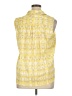 Calvin Klein Yellow Sleeveless Button-Down Shirt Size XL - photo 2