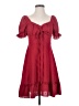 Shein 100% Polyester Hearts Red Casual Dress Size S - photo 1