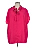 Shein 100% Polyester Pink Short Sleeve Blouse Size 8/10 - photo 1