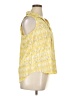 Calvin Klein Yellow Sleeveless Button-Down Shirt Size XL - photo 4