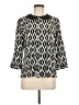 Downeast 100% Polyester Black 3/4 Sleeve Blouse Size M - photo 1