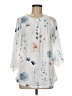 Unbranded White 3/4 Sleeve Blouse Size M - photo 1