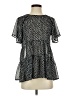Darling Black Short Sleeve Blouse Size XS - photo 1