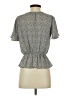 Sienna Sky 100% Polyester Gray Short Sleeve Blouse Size XS - photo 2