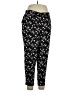Maurices 100% Rayon Floral Black Casual Pants Size XL - photo 1