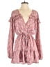 Simplee 100% Polyester Paisley Pink Romper Size M - photo 1