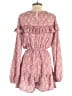 Simplee 100% Polyester Paisley Pink Romper Size M - photo 2