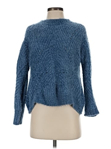 Aqua Pullover Sweater (view 1)