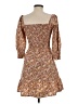 Sim & Sam Paisley Brown Casual Dress Size S - photo 2