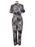 Kensie Graphic Silver Jumpsuit Size 12 - photo 2