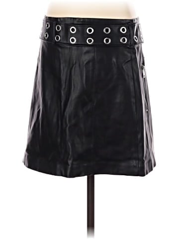 Trafaluc by Zara Faux Leather Skirt (view 2)