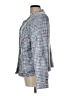 NANETTE Nanette Lepore Tweed Blue Blazer Size L - photo 5