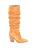 Vince Camuto 100% Leather Orange Brown Boots Size 7 1/2 - photo 1