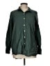 Universal Thread Solid Green Long Sleeve Button-Down Shirt Size L - photo 1