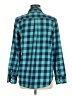 Vineyard Vines Performance 100% Polyester Checkered-gingham Teal Long Sleeve Blouse Size 8 - photo 2