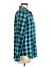 Vineyard Vines Performance 100% Polyester Checkered-gingham Teal Long Sleeve Blouse Size 8 - photo 4