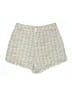 Shein 100% Polyester Tweed Ivory Shorts Size S - photo 1
