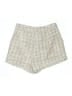 Shein 100% Polyester Tweed Ivory Shorts Size S - photo 2