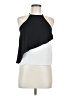 River Island 100% Polyester Black Sleeveless Blouse Size 6 - photo 1