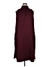 Brass 100% Polyester Solid Burgundy Casual Dress Size XL - photo 1