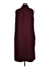 Brass 100% Polyester Solid Burgundy Casual Dress Size XL - photo 2