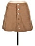 Express Jeans Solid Tan Brown Casual Skirt Size 10 - photo 1