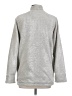 Soft Surroundings 100% Polyester Metallic Silver Track Jacket Size S - photo 2