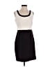 Studio One Color Block Ivory Casual Dress Size 6 (petite) - photo 1