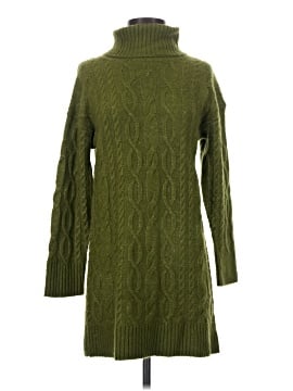 slim fit dress slacks Koror Green Knit Turtleneck Sweater Dress main image 1