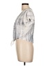 Sim & Sam 100% Rayon Gray Short Sleeve Blouse Size L - photo 5