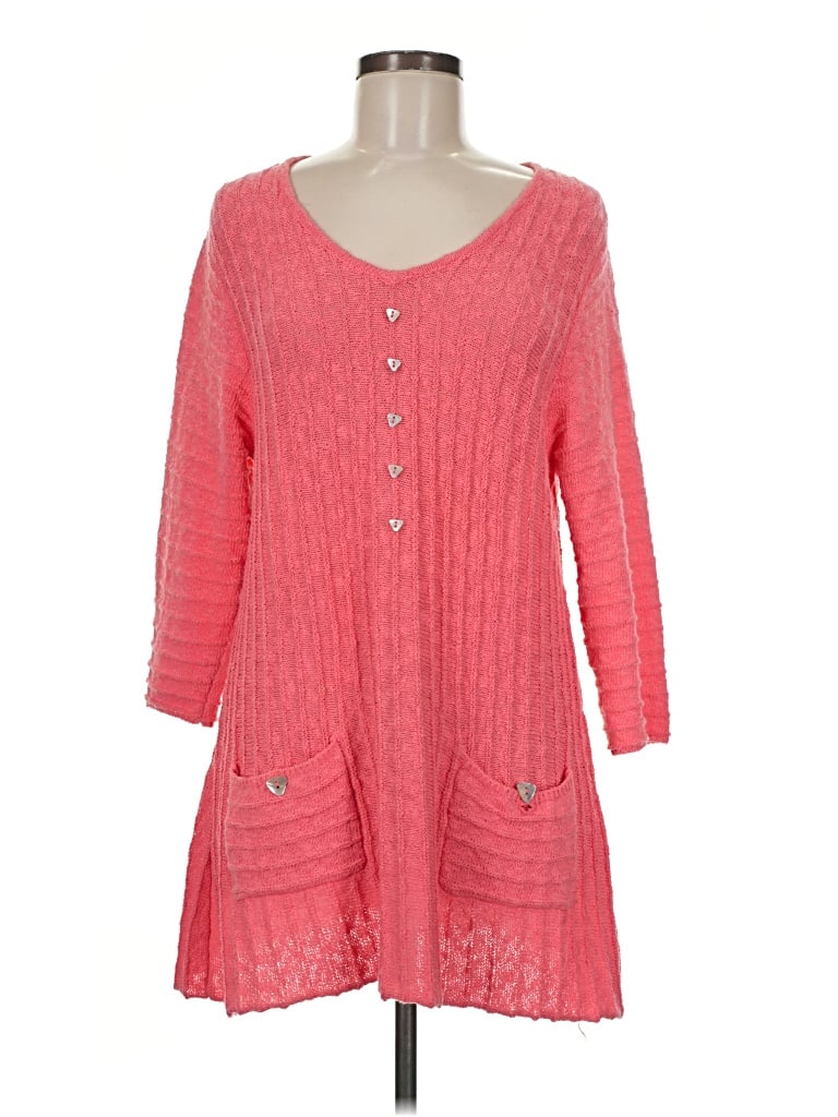 Pre-owned Lulu-b Cardigan Sweater In Pink