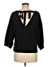 J.Crew 100% Cotton Black 3/4 Sleeve Top Size M - photo 2