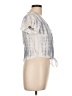 Sim & Sam 100% Rayon Gray Short Sleeve Blouse Size L - photo 4