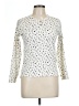 Unbranded Print Ivory Long Sleeve Blouse Size L (estimated) - photo 1