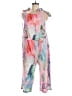 Unbranded 100% Polyester Tie-dye Pink Jumpsuit Size L - photo 1