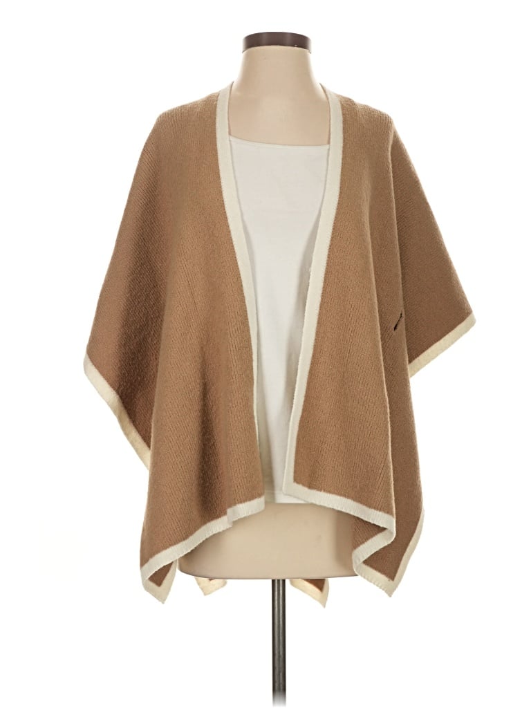 Pre-owned Ann Taylor Poncho In Tan