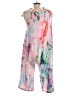 Unbranded 100% Polyester Tie-dye Pink Jumpsuit Size L - photo 2