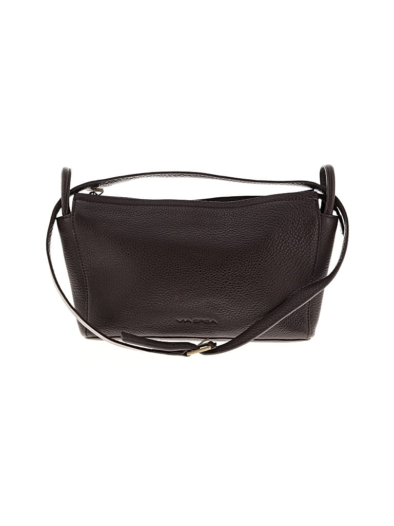 Pre-owned Via Spiga Leather Shoulder Bag In Brown