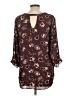 DR2 100% Polyester Burgundy 3/4 Sleeve Blouse Size L - photo 2