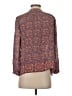 Joie 100% Silk Brown Long Sleeve Silk Top Size S - photo 2