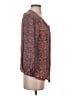 Joie 100% Silk Brown Long Sleeve Silk Top Size S - photo 4