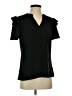 Blooming Jelly Black Short Sleeve Blouse Size S - photo 1