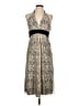 Jonathan Martin Animal Print Tan Cocktail Dress Size 10 - photo 1