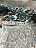 Fred David Animal Print Teal Short Sleeve Blouse Size 2X - photo 7