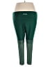 Ivy Park Color Block Stripes Solid Green Active Pants Size 3X - photo 2